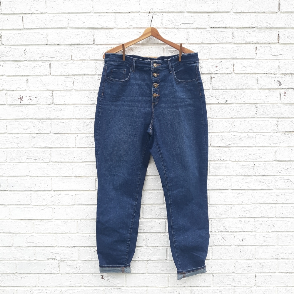 LOFT Curvy High Waist Skinny Jeans size 32 - Picture 3 of 9